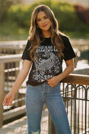 Dream On Dreamer Top in Black | Dream On Dreamer Top in Black | Clad & Cloth |  Top | Amazon | Instagram.