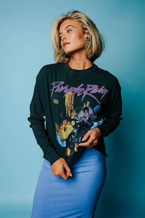 DayDreamer Prince Purple Rain Crop Tee | DayDreamer Prince Purple Rain Crop Tee | Clad & Cloth |  Tees | Amazon | Instagram.