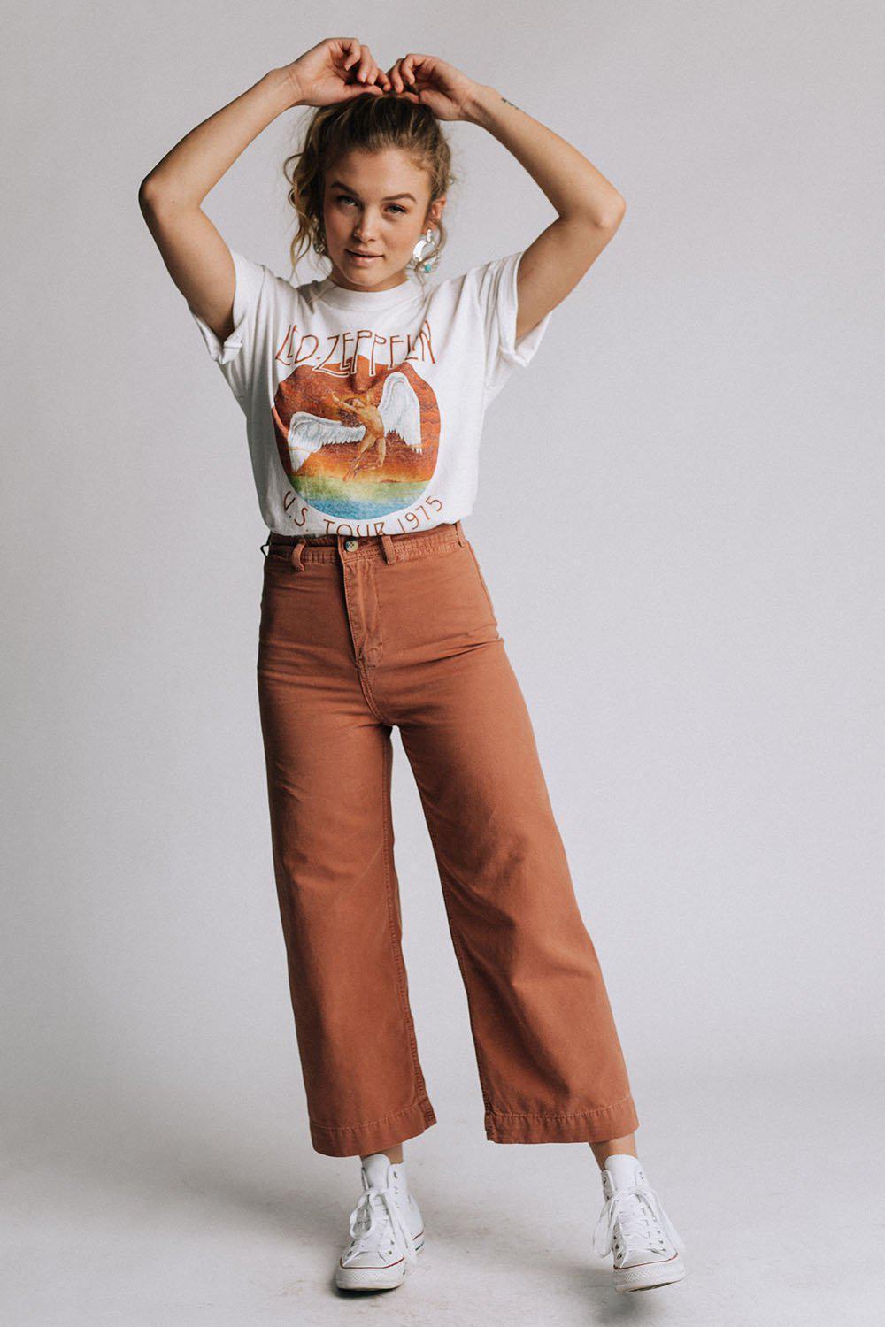 DayDreamer Led Zeppelin Tour 1975 Tee | DayDreamer Led Zeppelin Tour 1975 Tee | Clad & Cloth |  Tees | Amazon | Instagram.